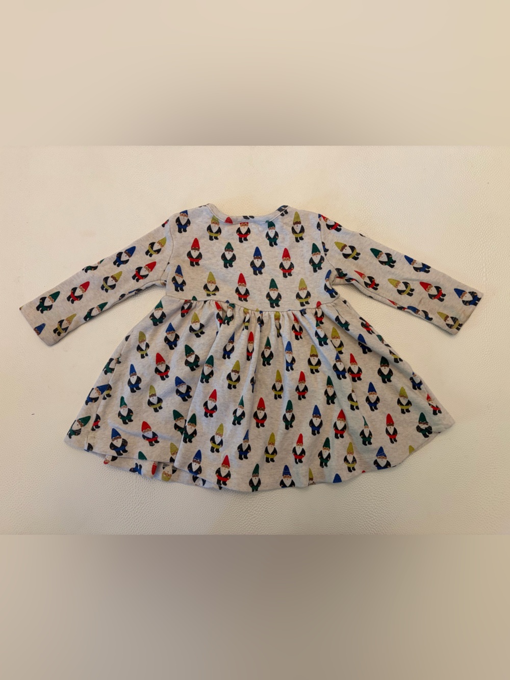 Hannah Anderson Long-Sleeve gnome print dress, 12-18mo - Picture 2 of 4